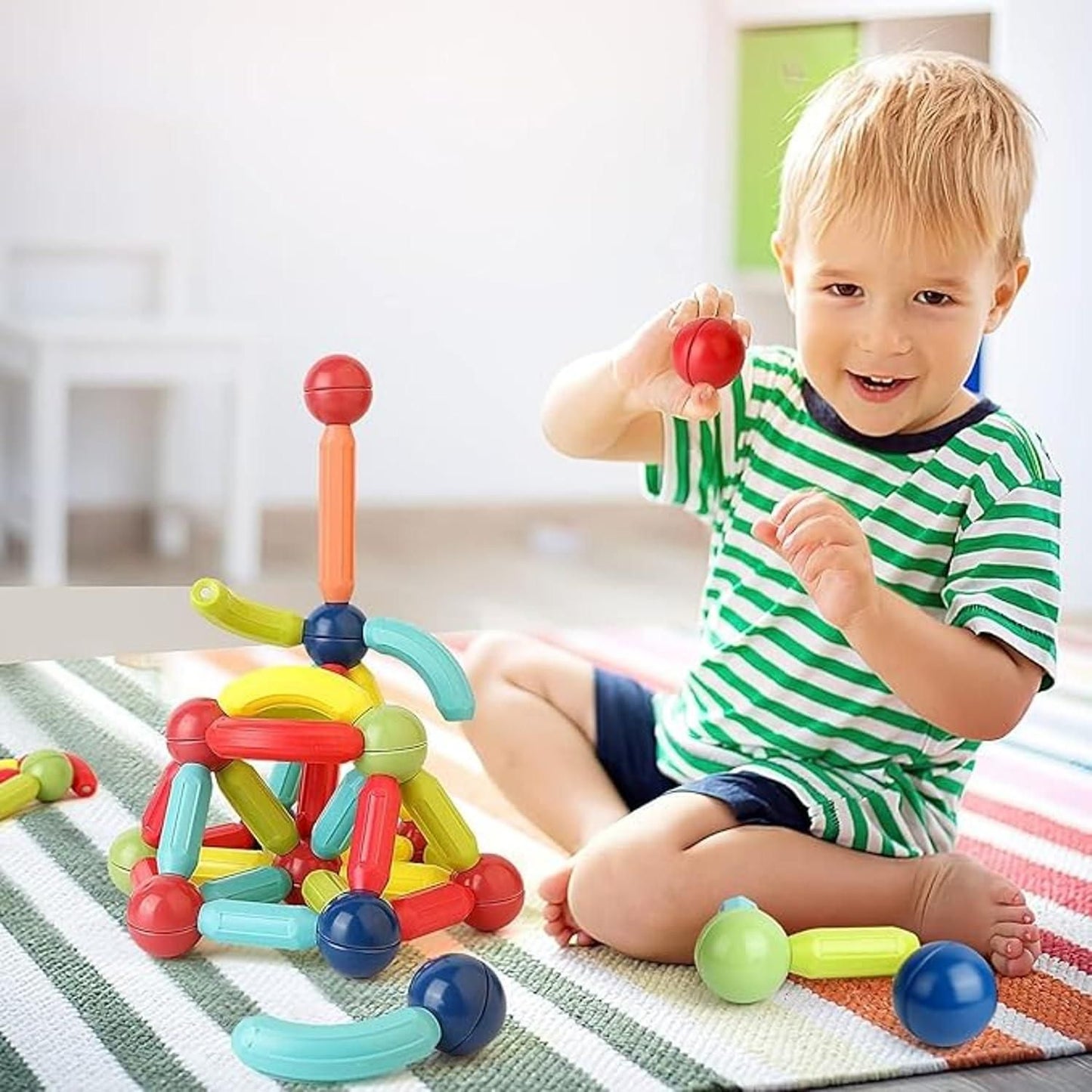 MagniBuild™ - 36-Piece Magnetic Sticks & Building Blocks Set for Kids